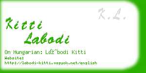 kitti labodi business card